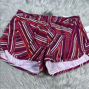 Old Navy Go Dry Red Striped Lined Active Shorts Size Small